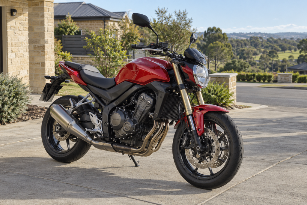Adelaide — AI illustration of a motorcycle in Australia