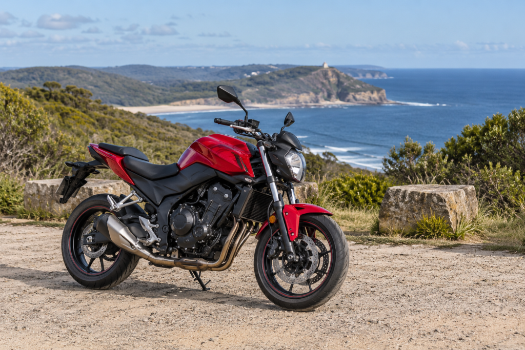 Central Coast — AI illustration of a motorcycle in Australia
