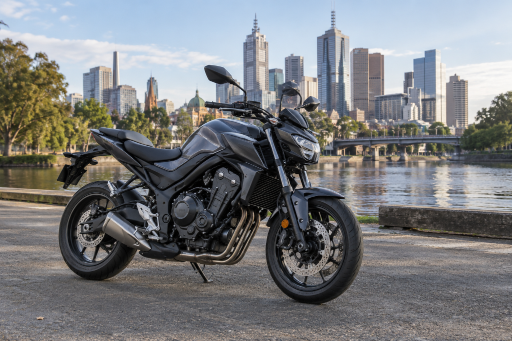 Melbourne — AI illustration of a motorcycle in Australia