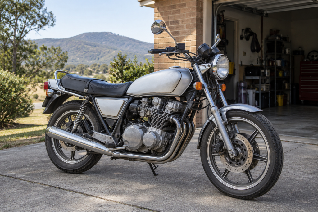 Sell Non Running Motorcycle — AI illustration of a motorcycle in Australia