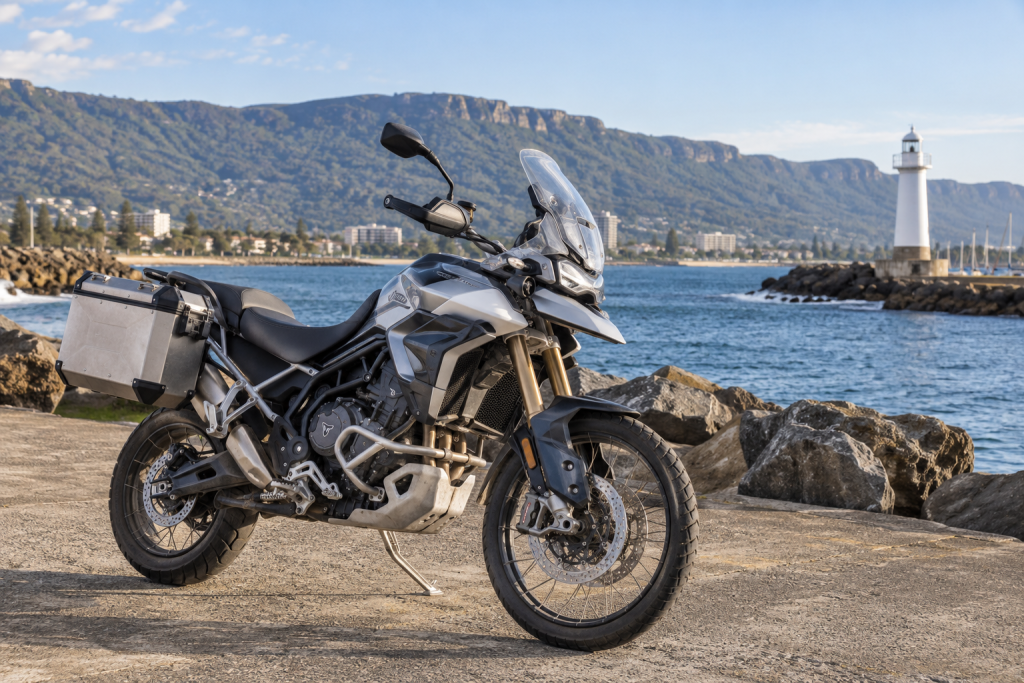 Wollongong — AI illustration of a motorcycle in Australia