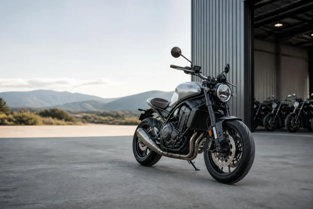 Illustrative motorcycle in Australia